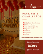 Pack Feliz Cumpleaños